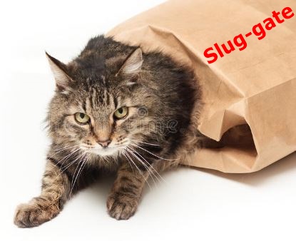 RULE, LETS THE CAT OUT OF THE BAG ON SLUG-GATE