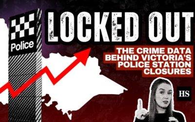LOCKED OUT — POLICE STATION CLOSURES MYTH – crime up 22%.